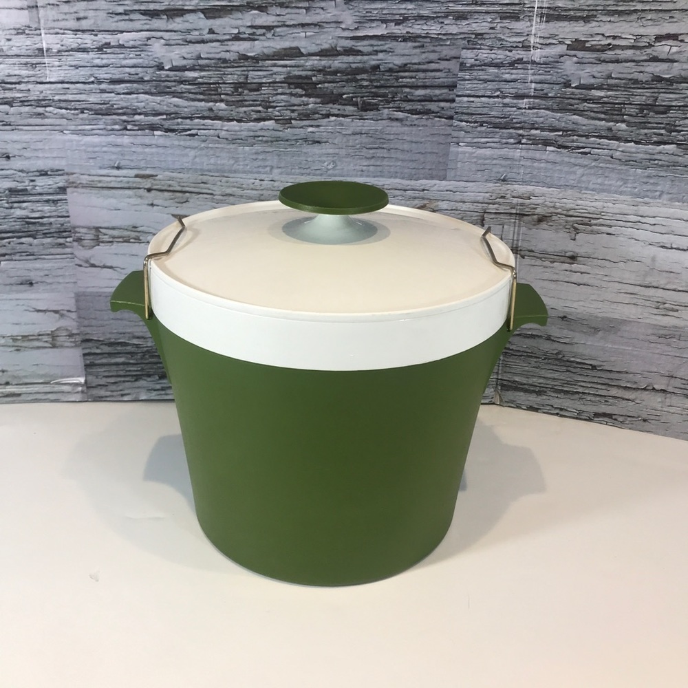 Therm Ware Vintage David Douglas Ice Bucket Green With Locking Lid